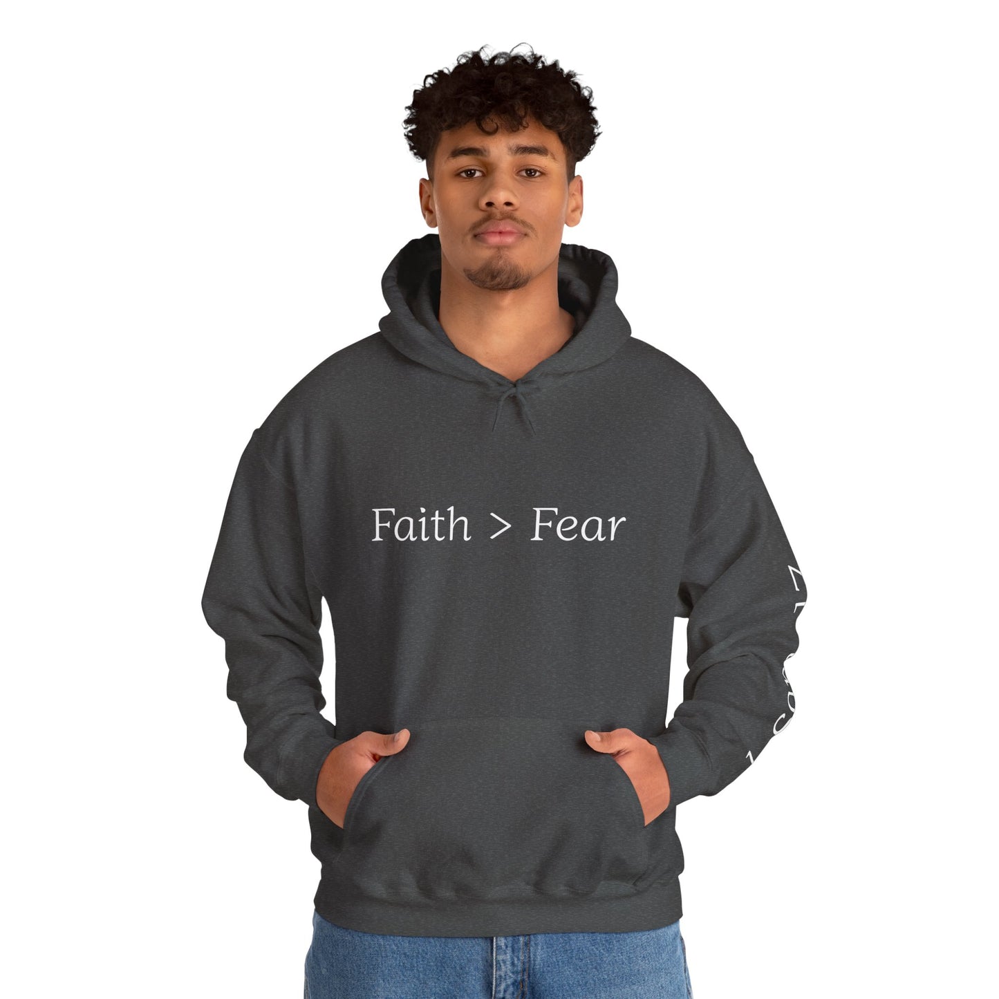 Faith Greater Than Fear Hoodie | Inspiring Sweatshirt for All Occasions | Comfortable Unisex Apparel, Meaningful Gifts, Cozy Fashion