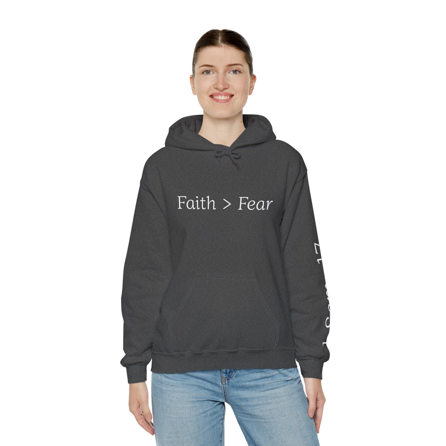 Faith Greater Than Fear Hoodie | Inspiring Sweatshirt for All Occasions | Comfortable Unisex Apparel, Meaningful Gifts, Cozy Fashion