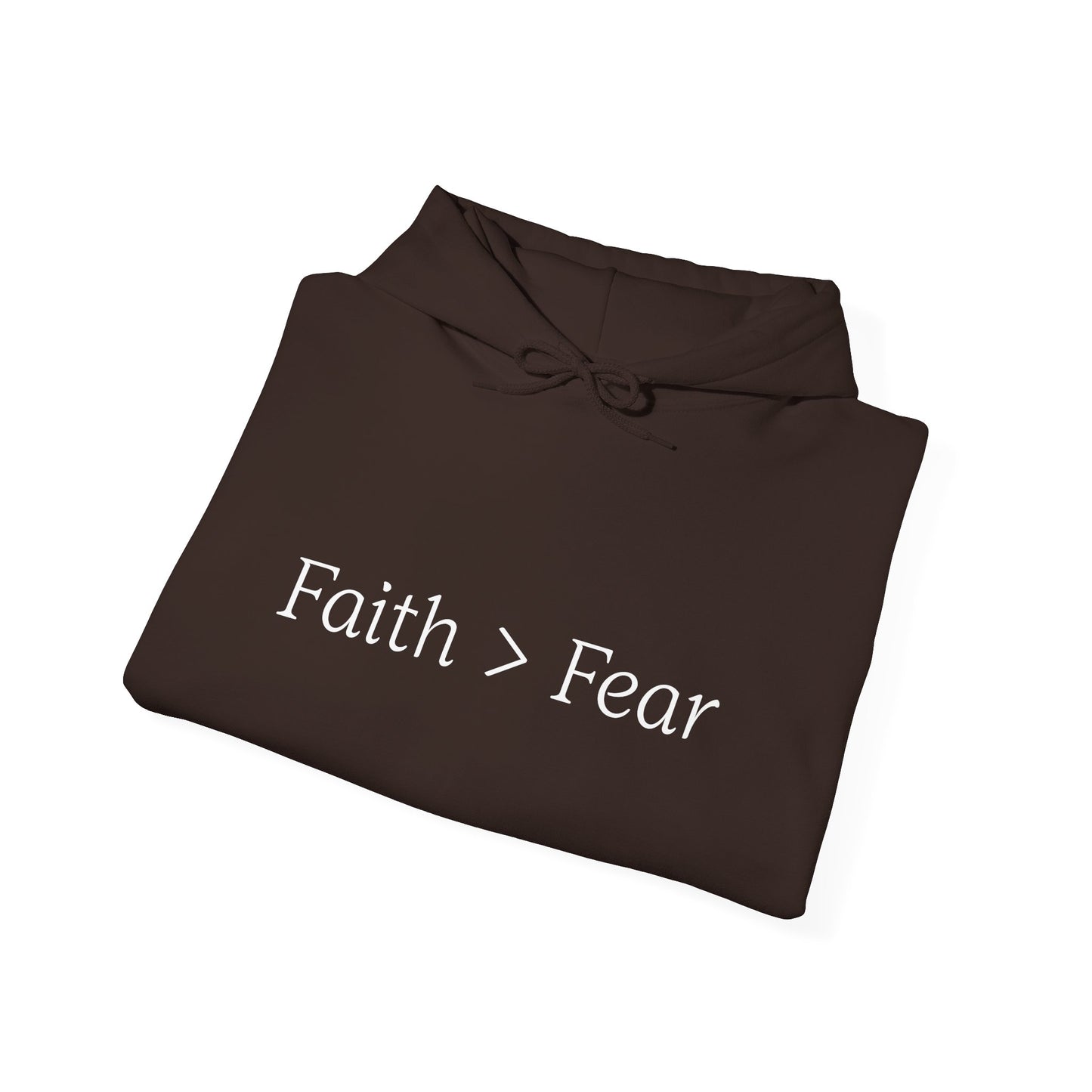 Faith Greater Than Fear Hoodie | Inspiring Sweatshirt for All Occasions | Comfortable Unisex Apparel, Meaningful Gifts, Cozy Fashion
