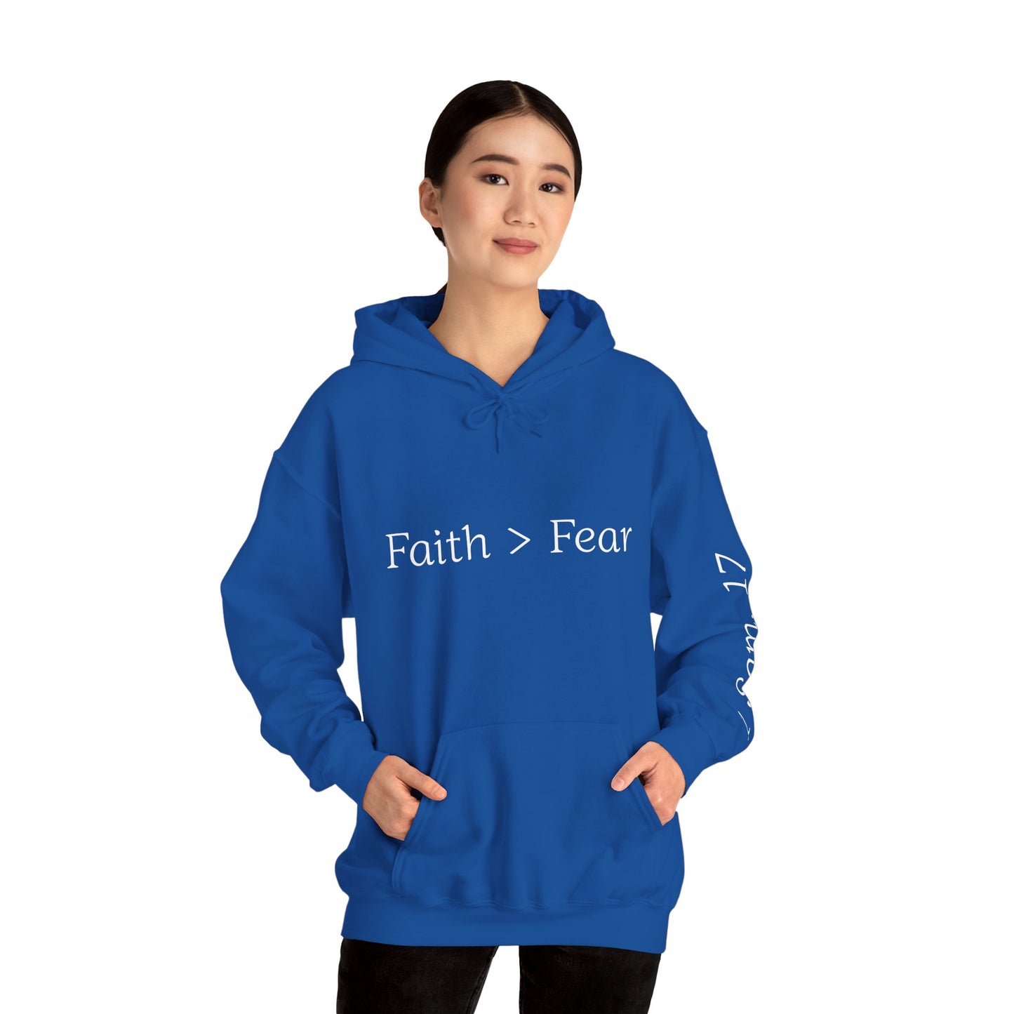 Faith Greater Than Fear Hoodie | Inspiring Sweatshirt for All Occasions | Comfortable Unisex Apparel, Meaningful Gifts, Cozy Fashion