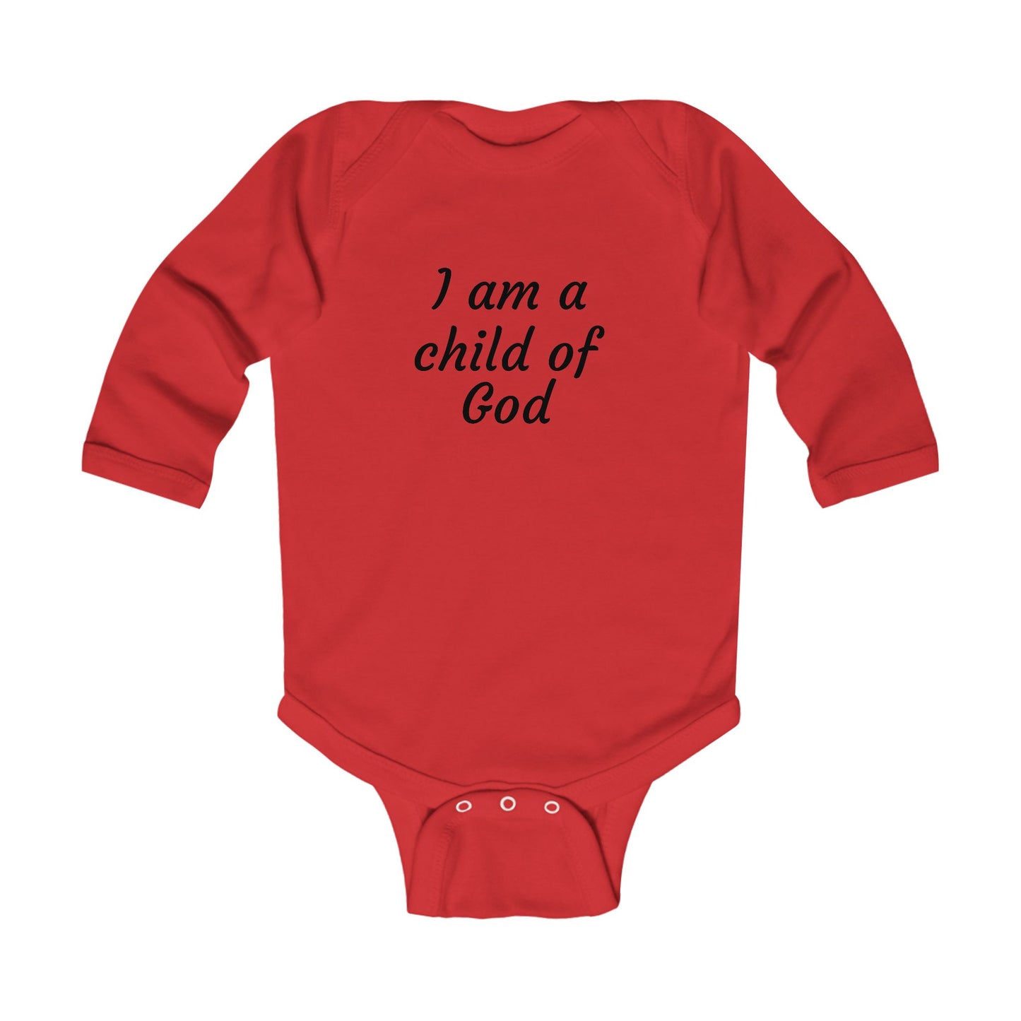 Baby Onesie Infant Long Sleeve Bodysuit I am a Child of God