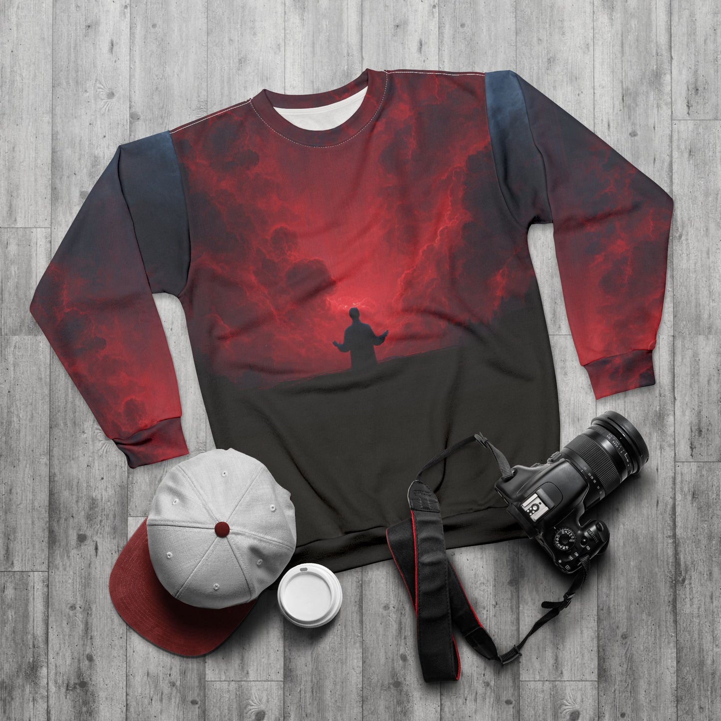 Give It All To God- Red NebulaUnisex Sweatshirt