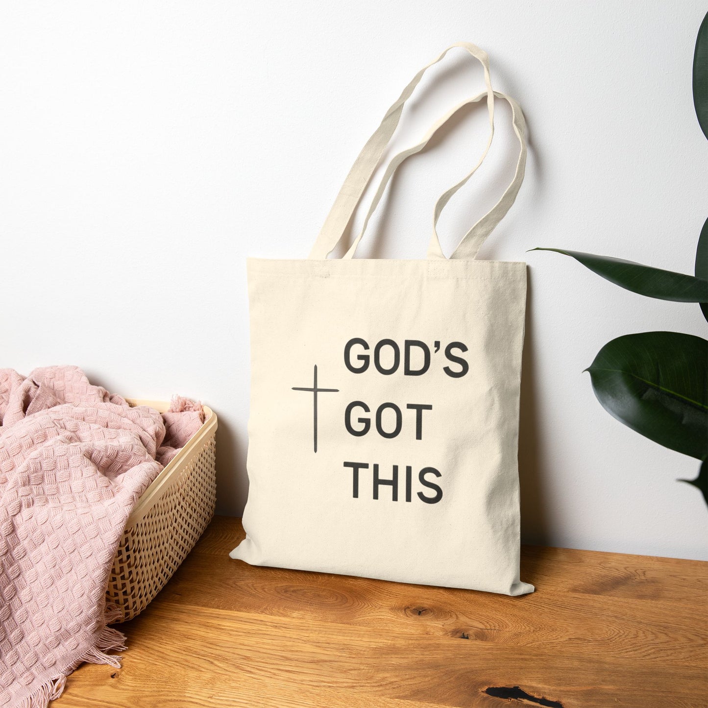 Cotton Canvas Tote Bag - God's Got This