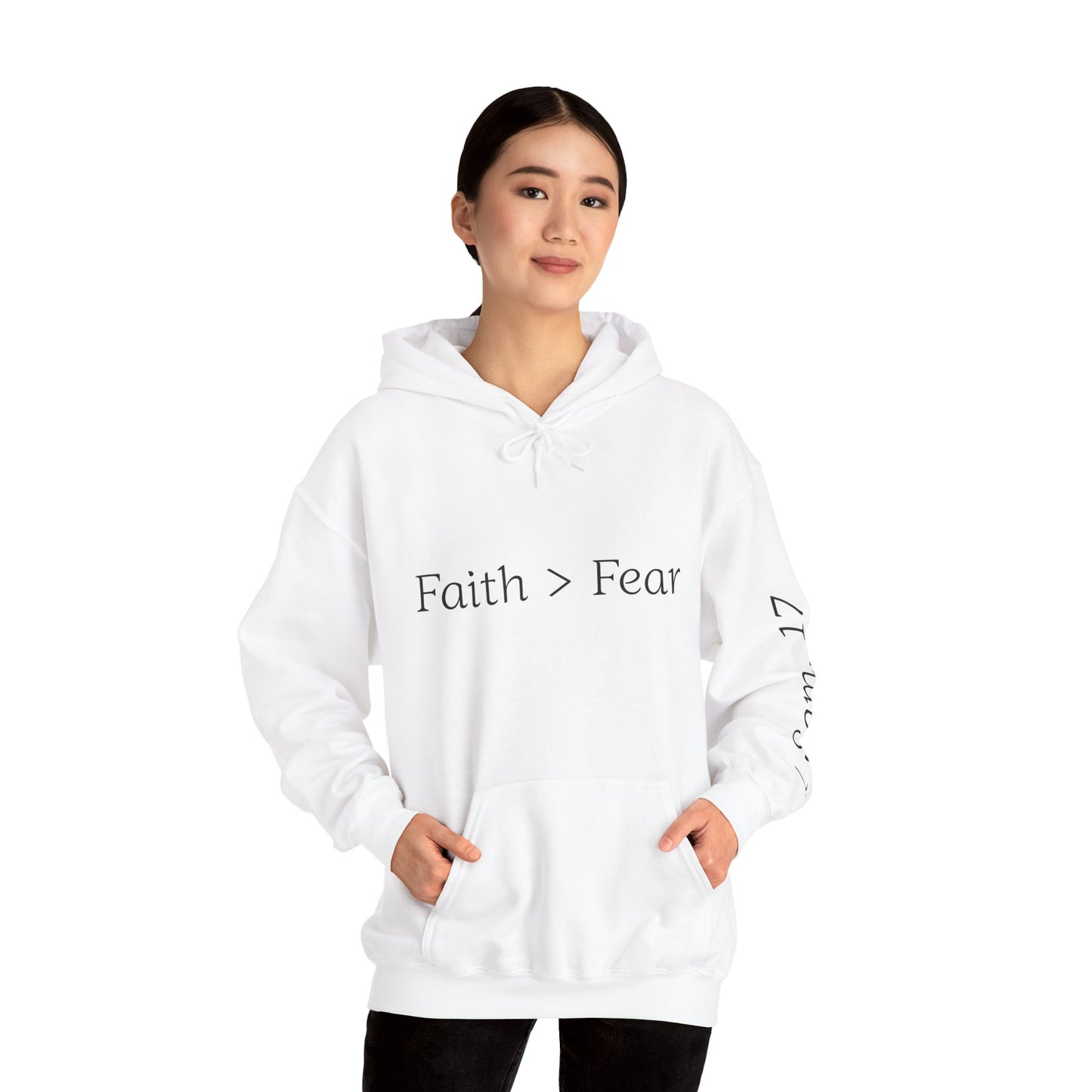 Faith Greater Than Fear Hoodie | Inspiring Sweatshirt for All Occasions | Comfortable Unisex Apparel, Meaningful Gifts, Cozy Fashion