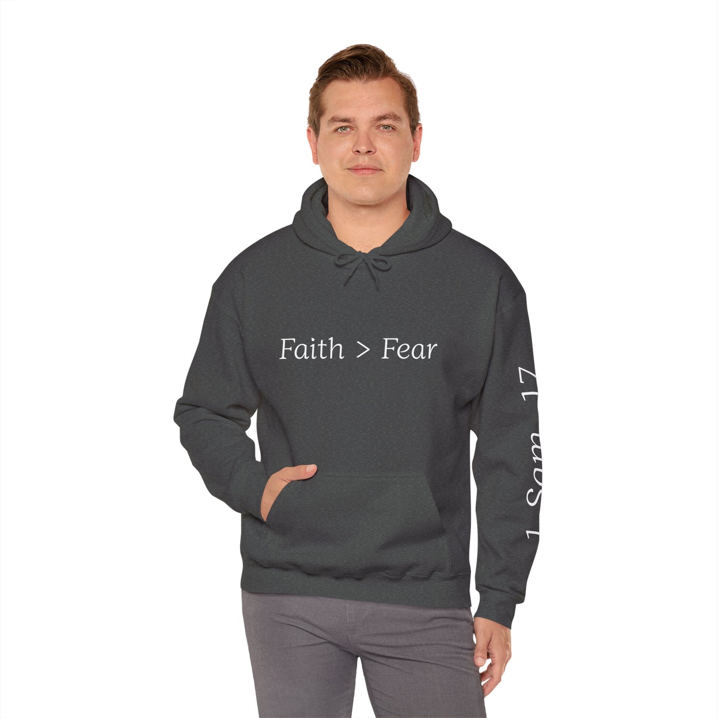 Faith Greater Than Fear Hoodie | Inspiring Sweatshirt for All Occasions | Comfortable Unisex Apparel, Meaningful Gifts, Cozy Fashion