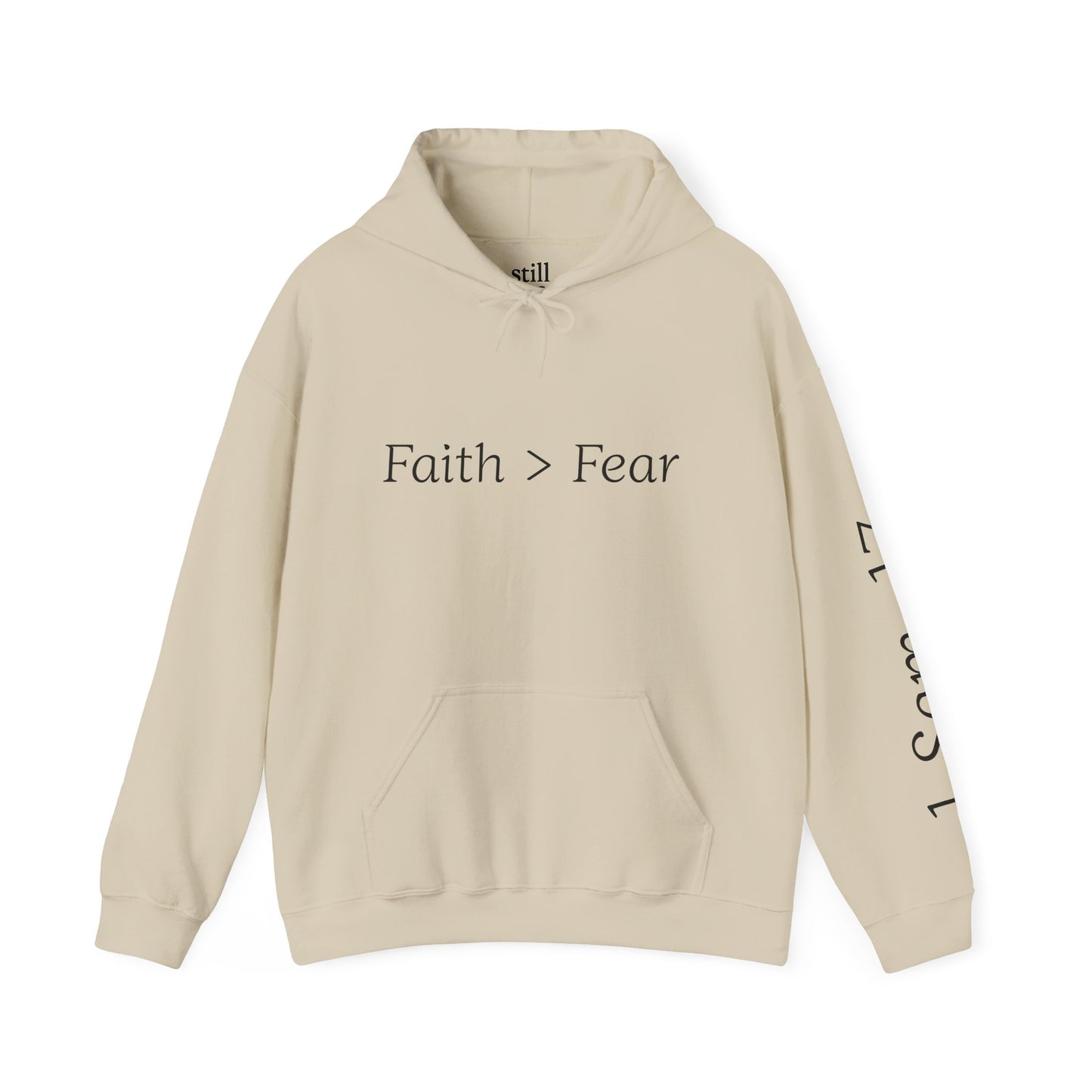 Faith Greater Than Fear Hoodie | Inspiring Sweatshirt for All Occasions | Comfortable Unisex Apparel, Meaningful Gifts, Cozy Fashion