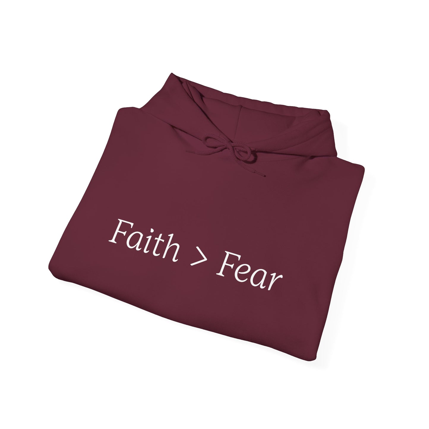 Faith Greater Than Fear Hoodie | Inspiring Sweatshirt for All Occasions | Comfortable Unisex Apparel, Meaningful Gifts, Cozy Fashion
