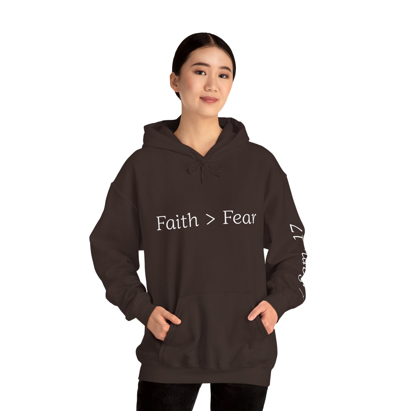 Faith Greater Than Fear Hoodie | Inspiring Sweatshirt for All Occasions | Comfortable Unisex Apparel, Meaningful Gifts, Cozy Fashion