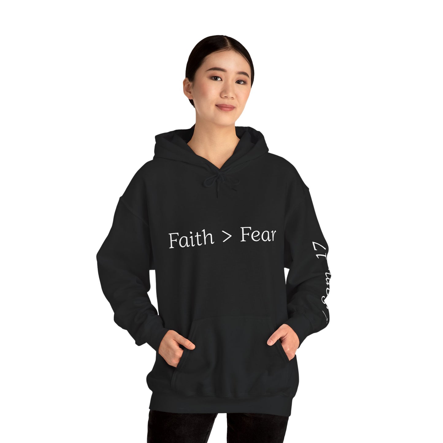 Faith Greater Than Fear Hoodie | Inspiring Sweatshirt for All Occasions | Comfortable Unisex Apparel, Meaningful Gifts, Cozy Fashion