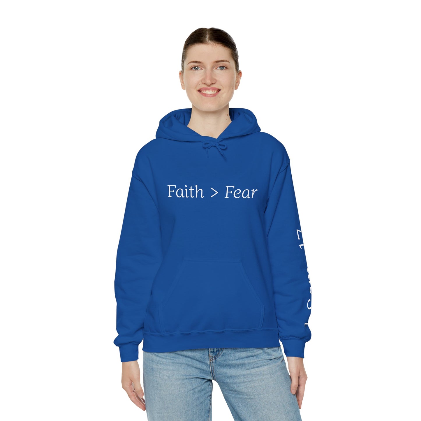 Faith Greater Than Fear Hoodie | Inspiring Sweatshirt for All Occasions | Comfortable Unisex Apparel, Meaningful Gifts, Cozy Fashion