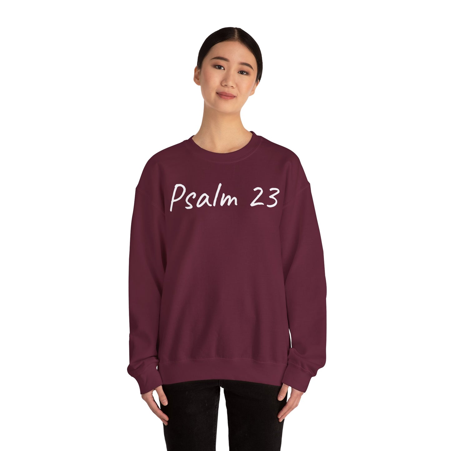 Psalm 23 & Shepherds Hook; Christian Faith Crewneck Sweatshirt
