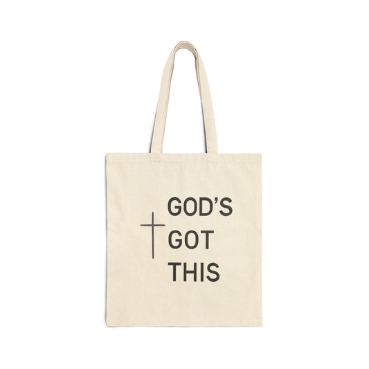 Cotton Canvas Tote Bag - God's Got This
