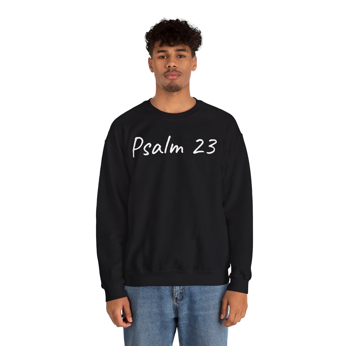 Psalm 23 & Shepherds Hook; Christian Faith Crewneck Sweatshirt