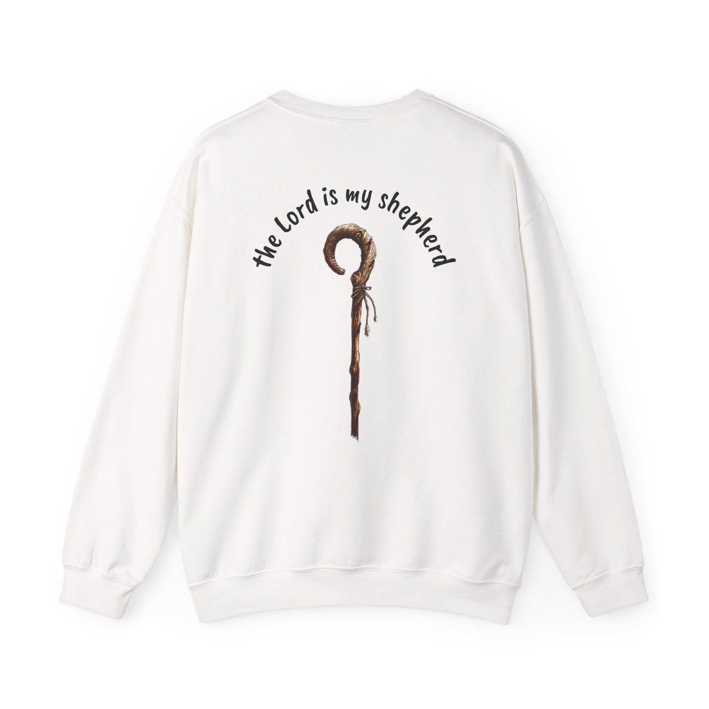 Psalm 23 & Shepherds Hook; Christian Faith Crewneck Sweatshirt