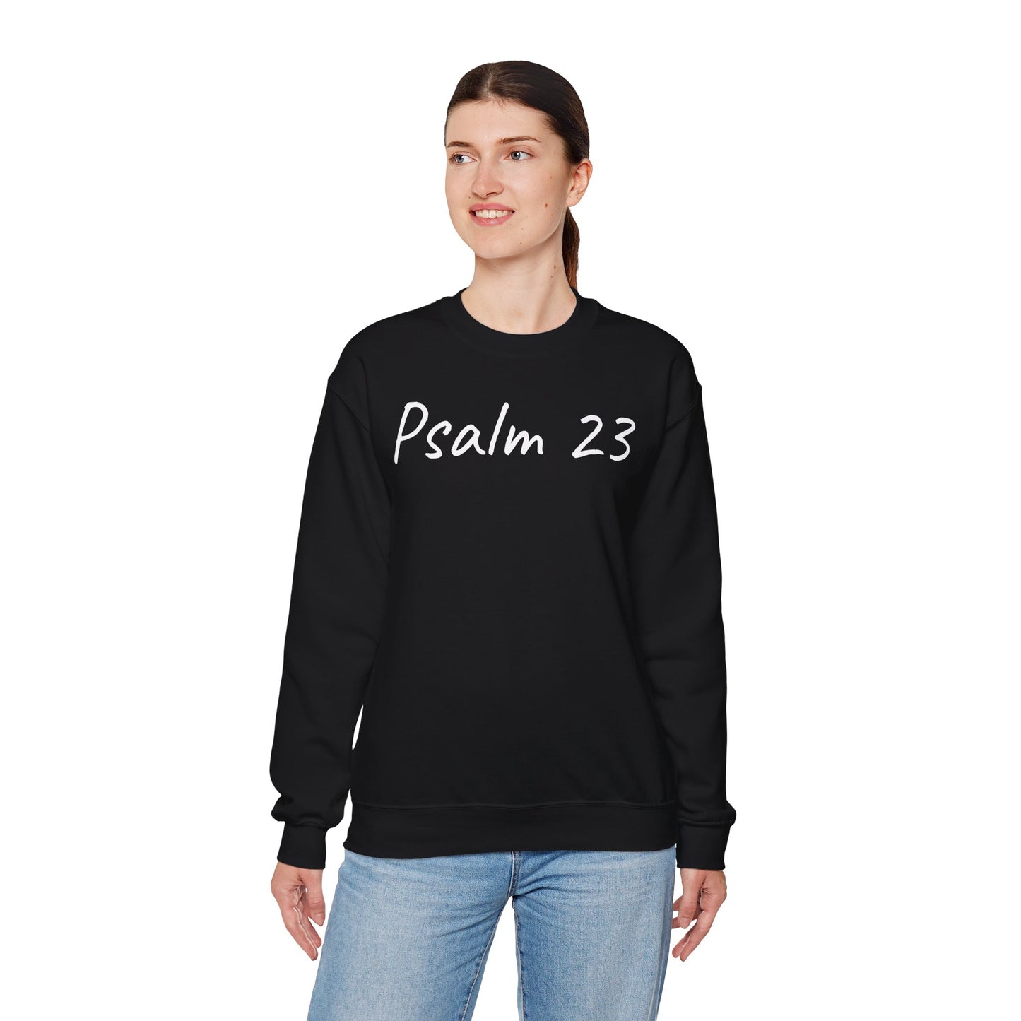 Psalm 23 & Shepherds Hook; Christian Faith Crewneck Sweatshirt