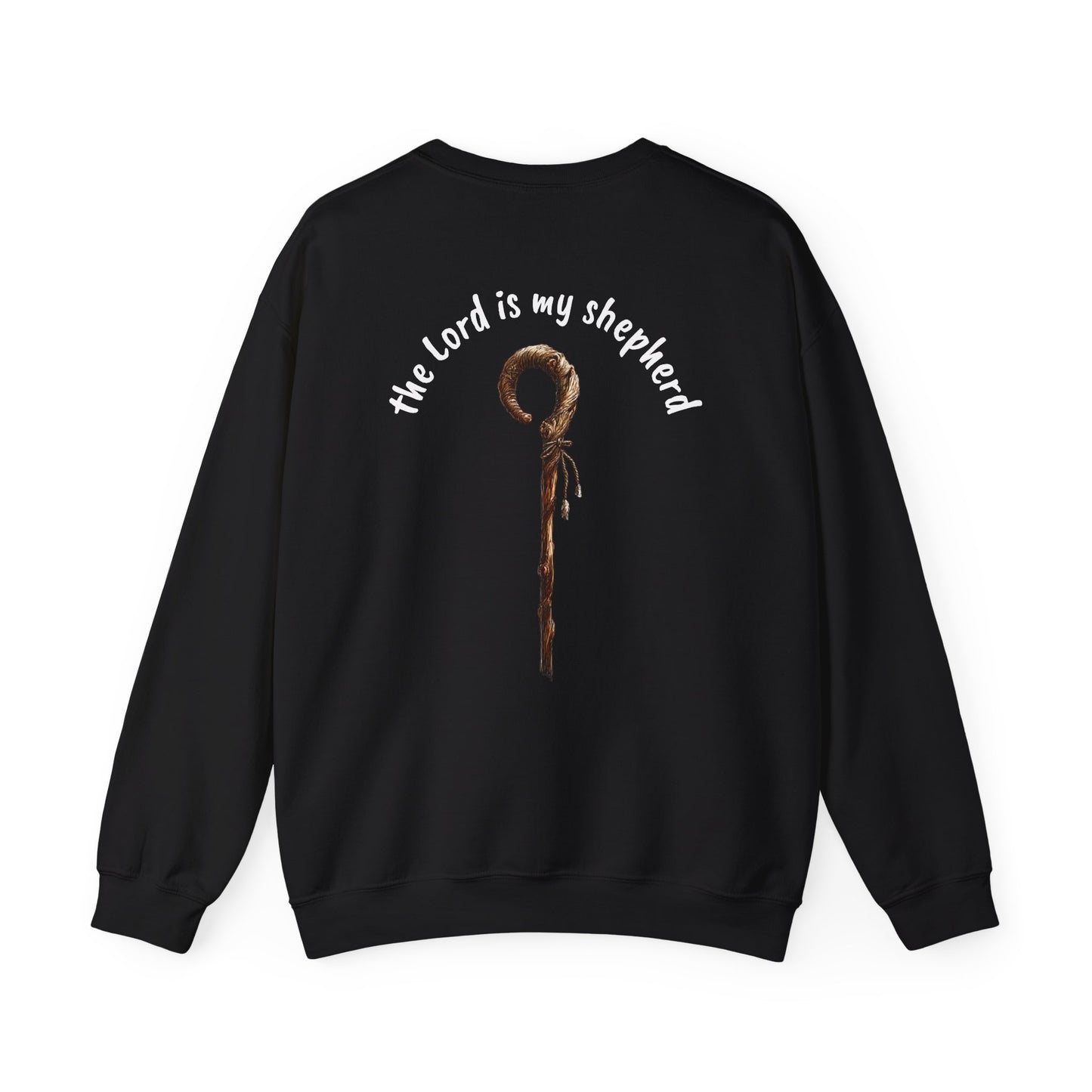 Psalm 23 & Shepherds Hook; Christian Faith Crewneck Sweatshirt