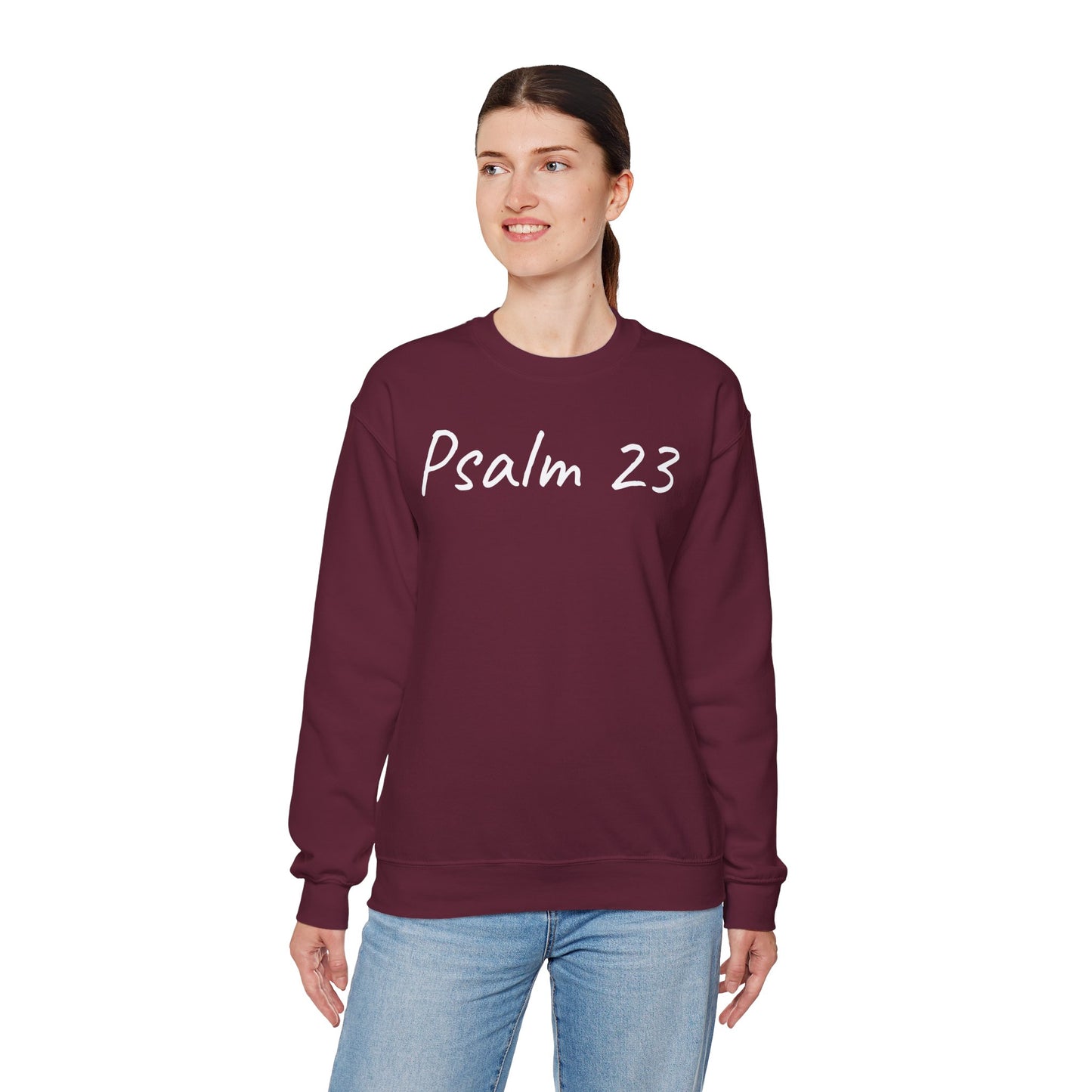 Psalm 23 & Shepherds Hook; Christian Faith Crewneck Sweatshirt