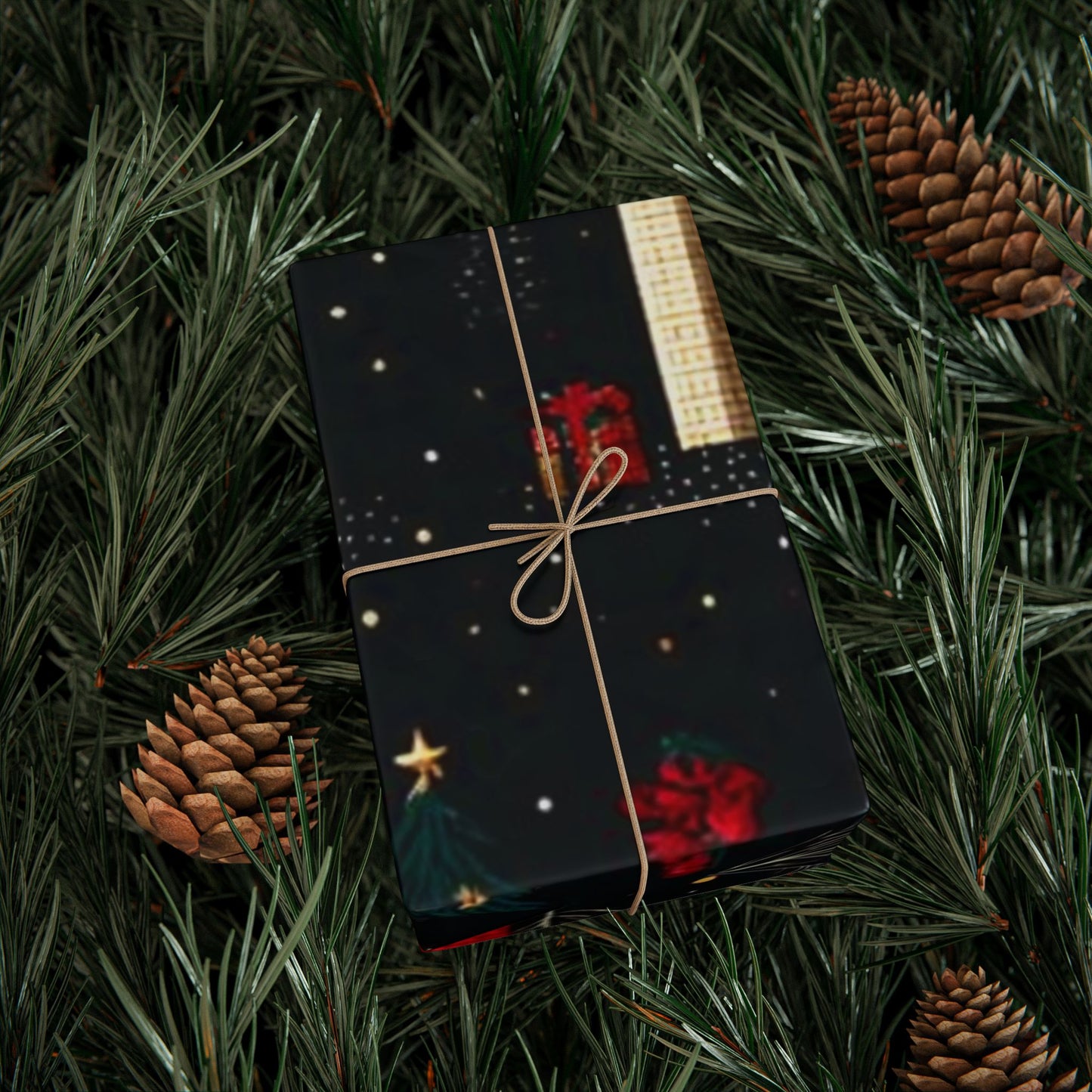 Cozy Christian Christmas wrapping paper