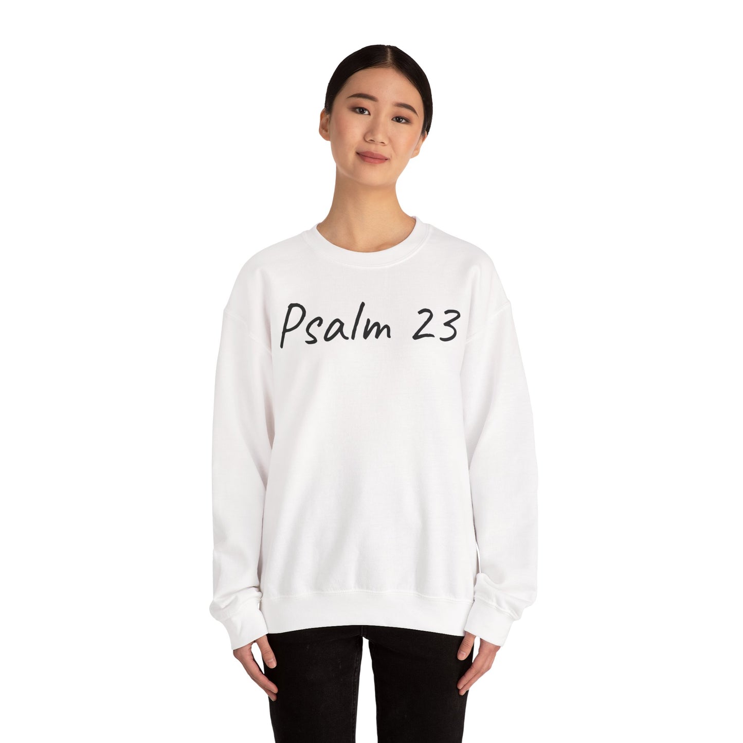 Psalm 23 & Shepherds Hook; Christian Faith Crewneck Sweatshirt