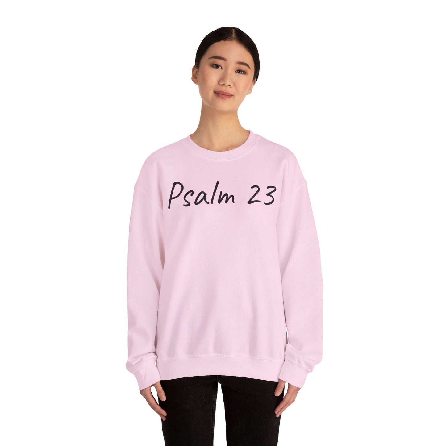 Psalm 23 & Shepherds Hook; Christian Faith Crewneck Sweatshirt