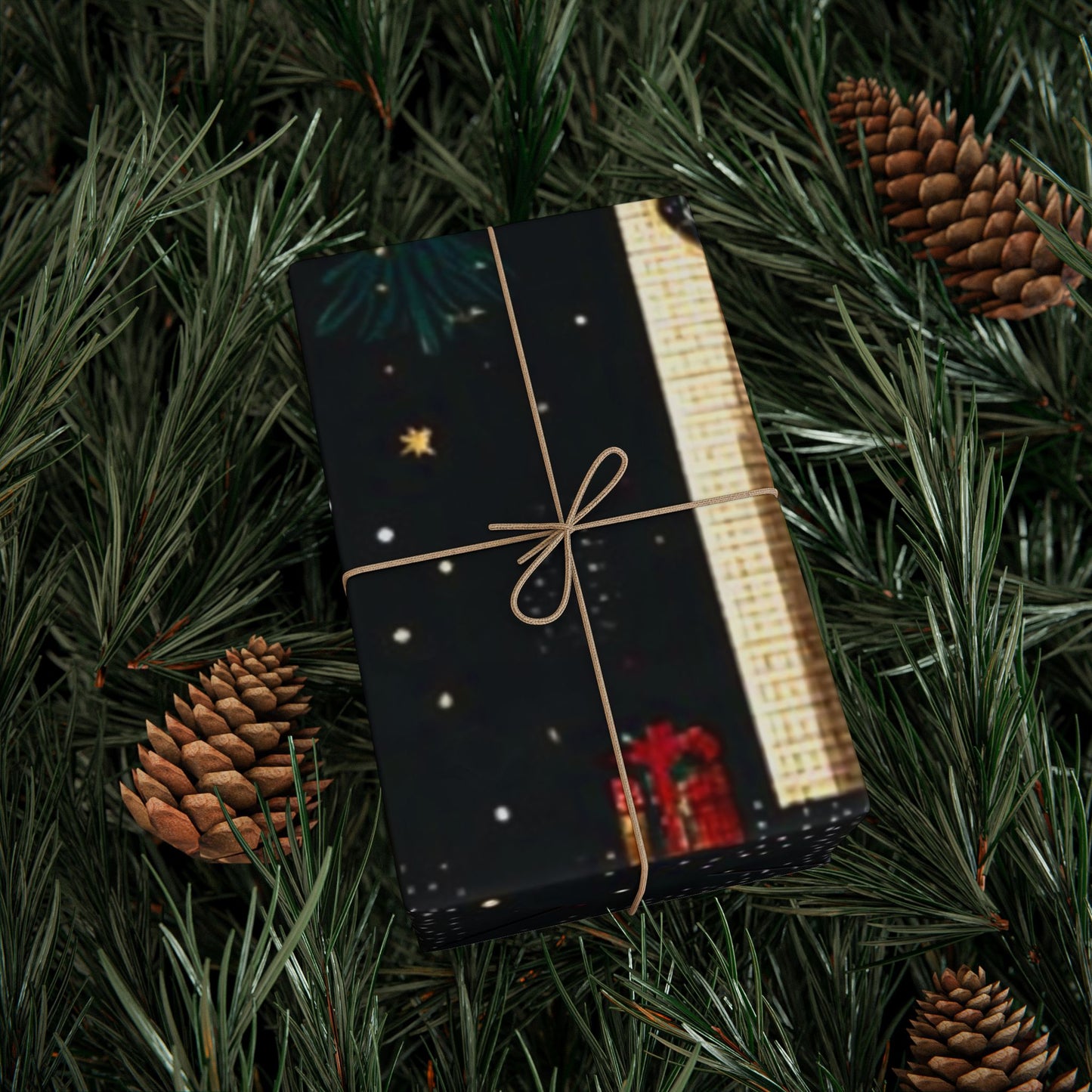 Cozy Christian Christmas wrapping paper