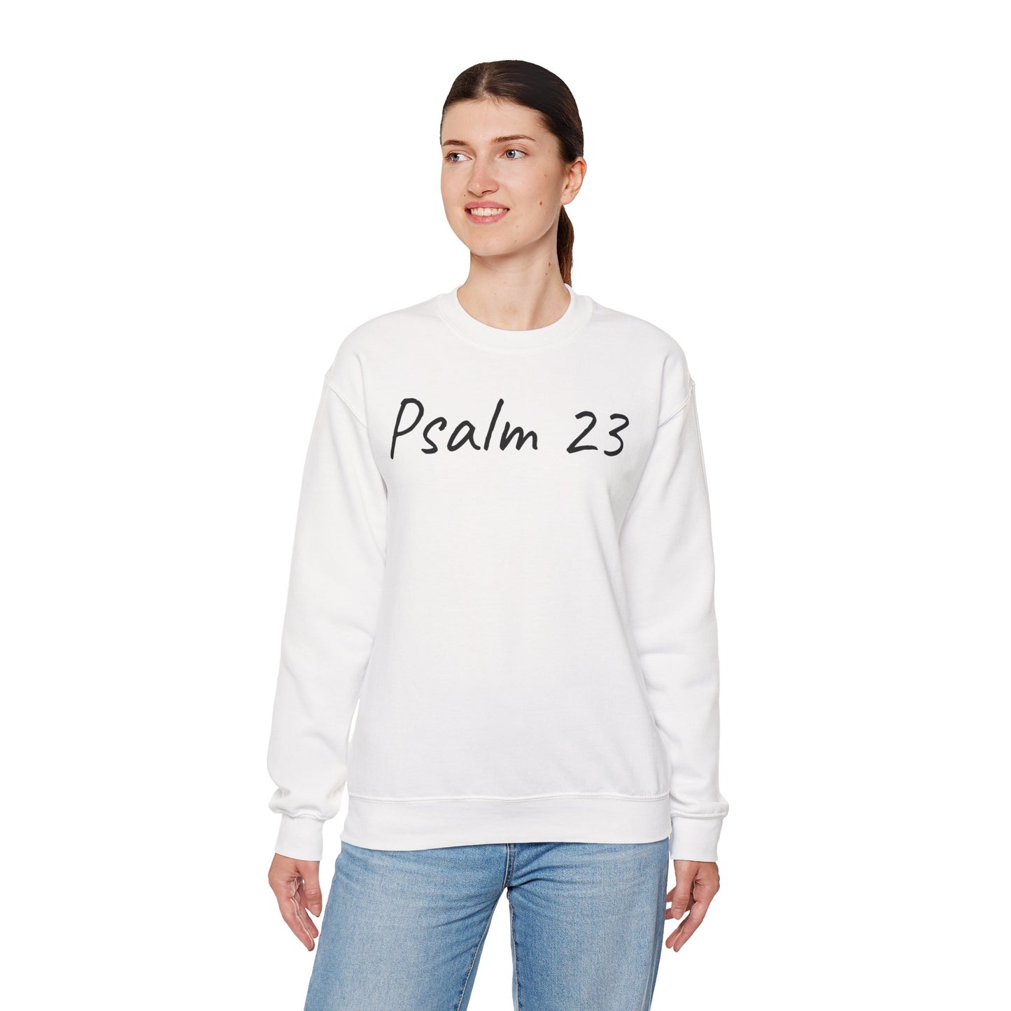 Psalm 23 & Shepherds Hook; Christian Faith Crewneck Sweatshirt