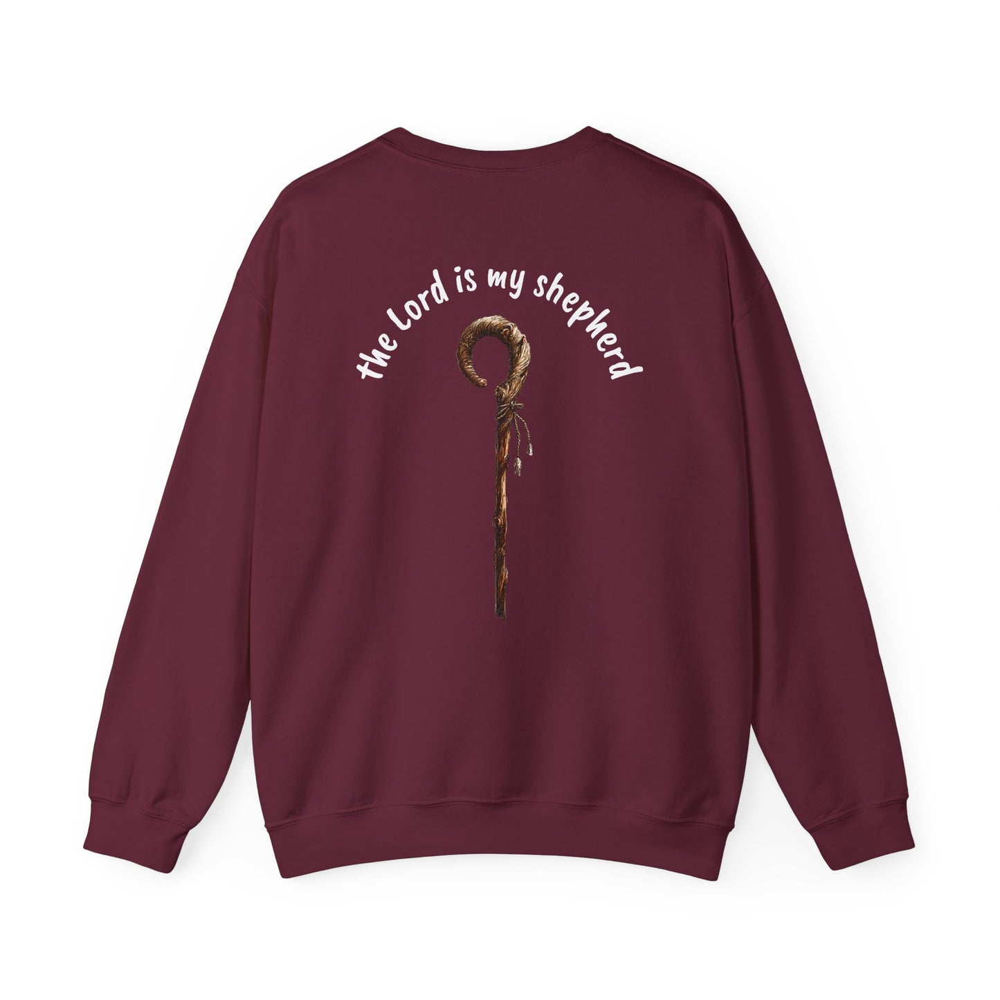 Psalm 23 & Shepherds Hook; Christian Faith Crewneck Sweatshirt