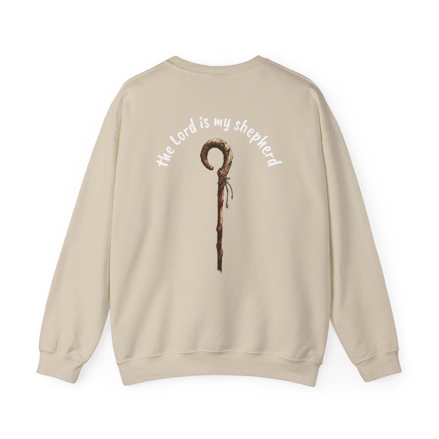 Psalm 23 & Shepherds Hook; Christian Faith Crewneck Sweatshirt