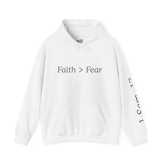 Faith Greater Than Fear Hoodie | Inspiring Sweatshirt for All Occasions | Comfortable Unisex Apparel, Meaningful Gifts, Cozy Fashion