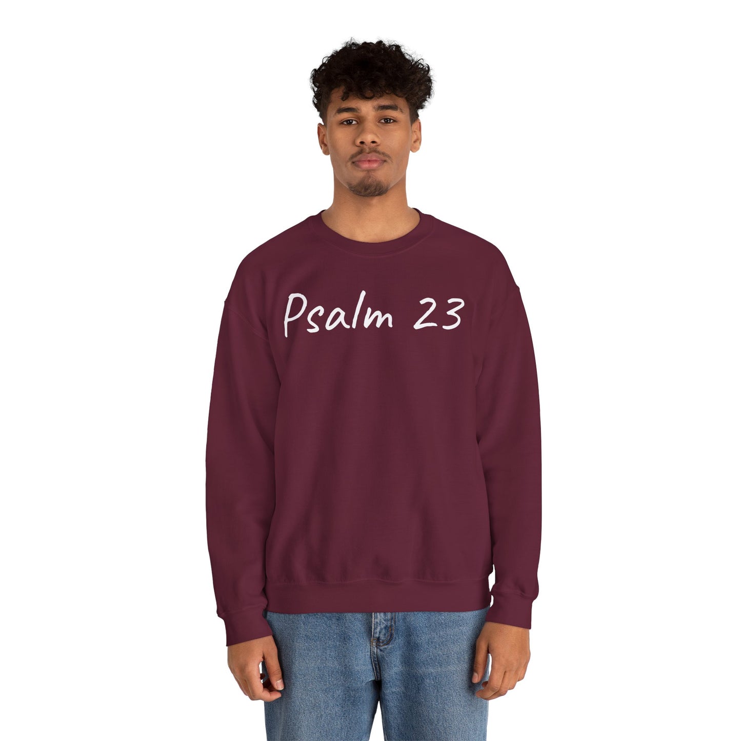 Psalm 23 & Shepherds Hook; Christian Faith Crewneck Sweatshirt