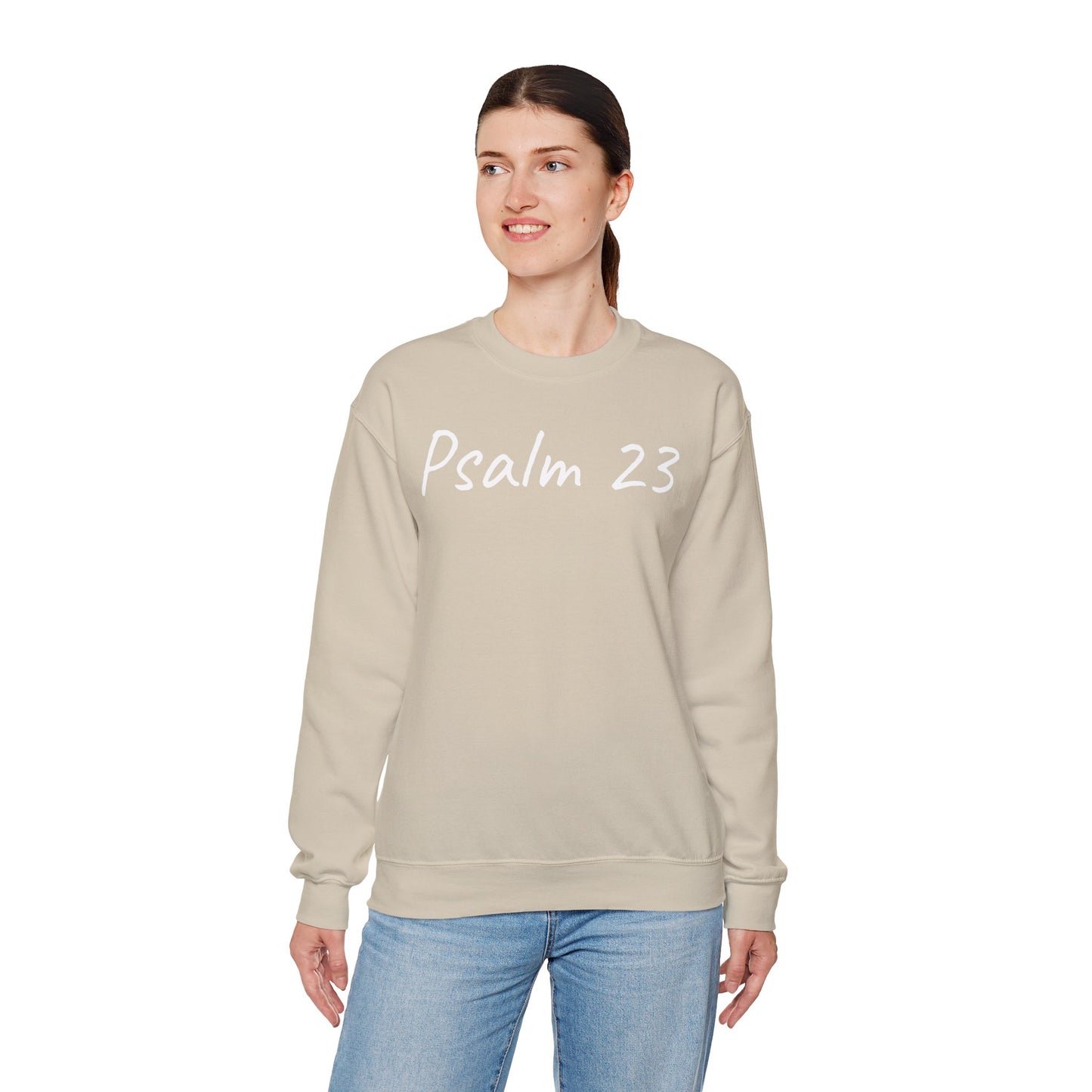 Psalm 23 & Shepherds Hook; Christian Faith Crewneck Sweatshirt