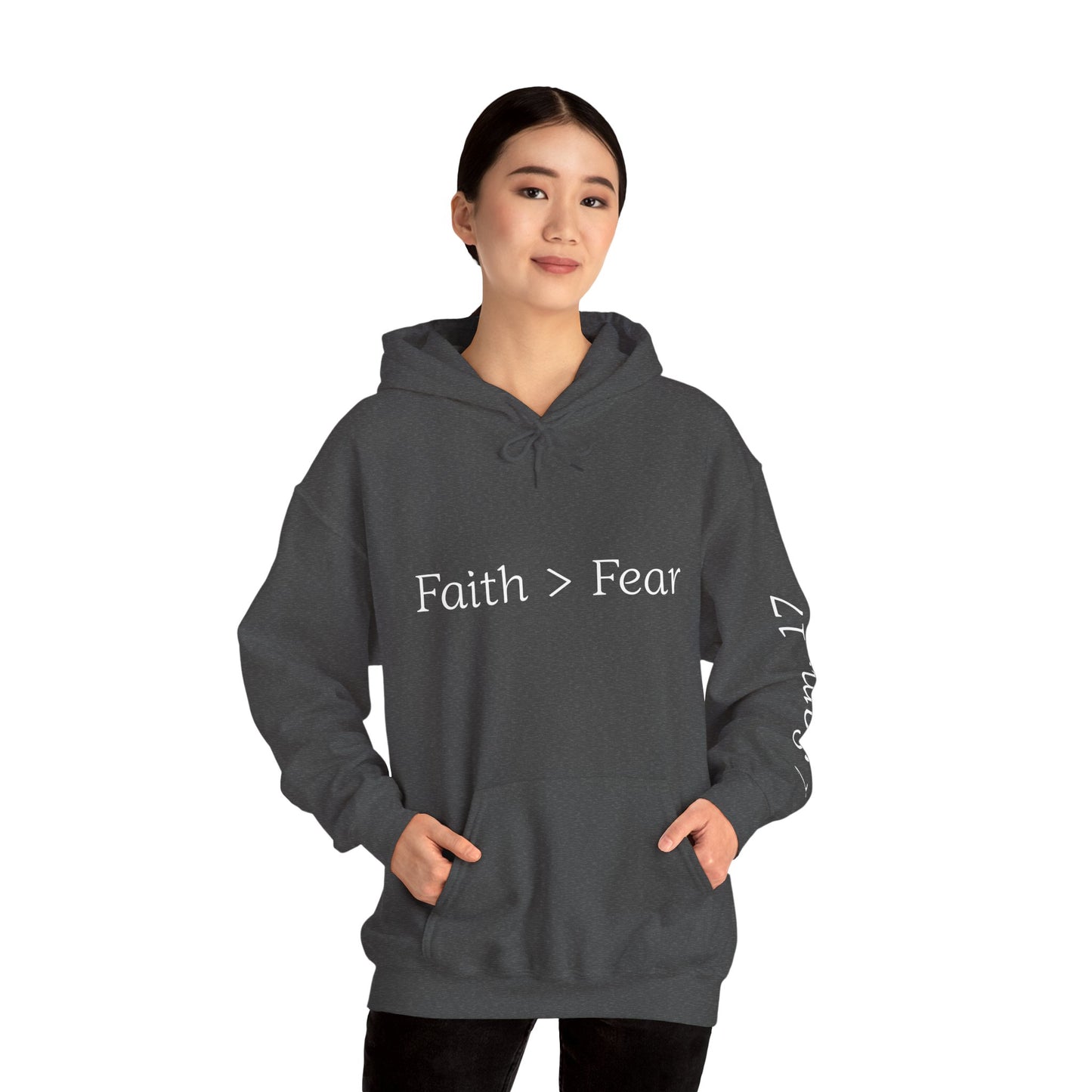 Faith Greater Than Fear Hoodie | Inspiring Sweatshirt for All Occasions | Comfortable Unisex Apparel, Meaningful Gifts, Cozy Fashion