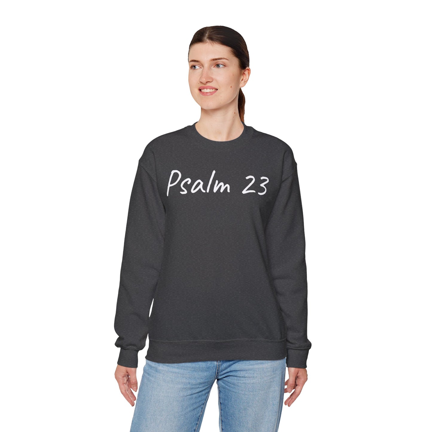 Psalm 23 & Shepherds Hook; Christian Faith Crewneck Sweatshirt