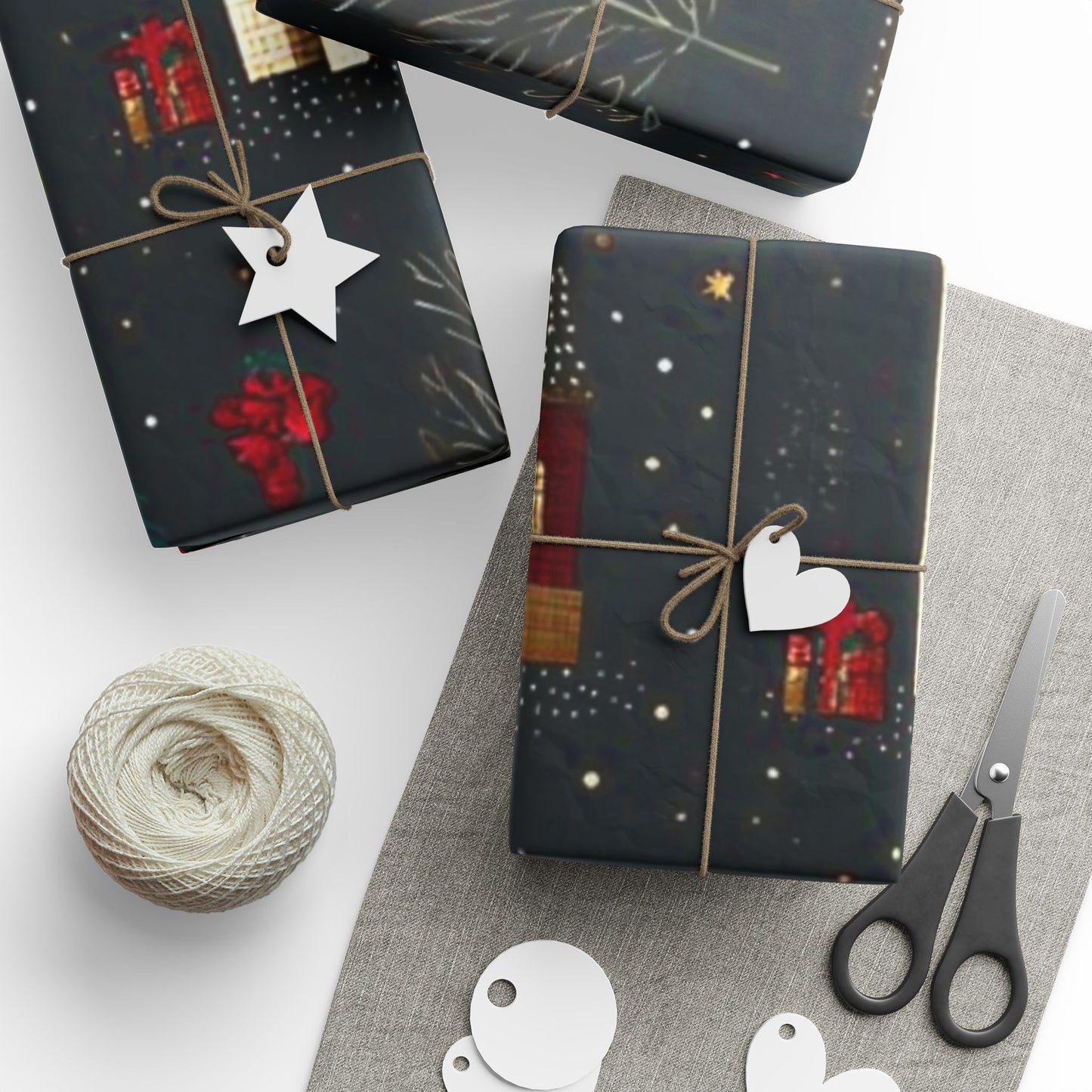 Cozy Christian Christmas wrapping paper