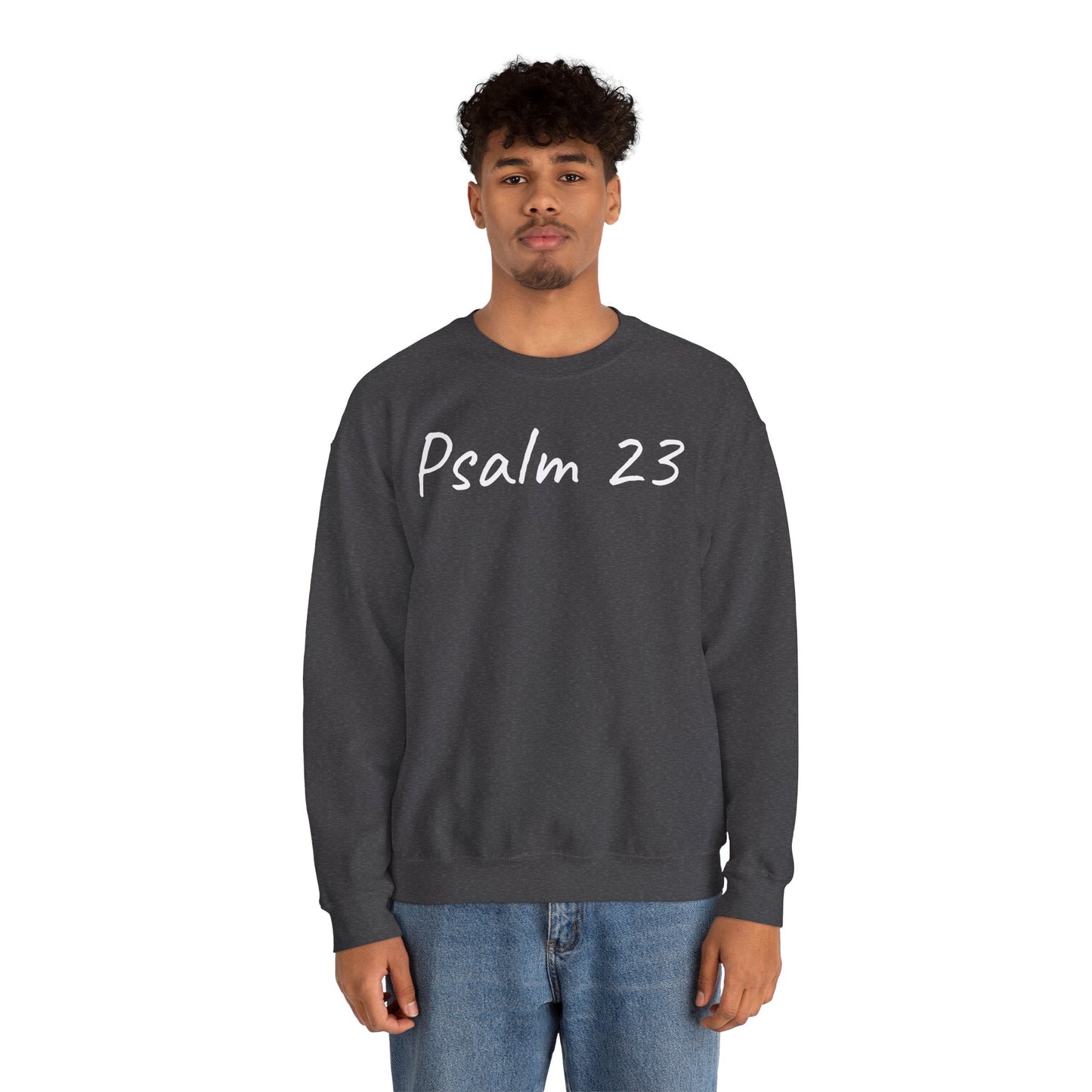 Psalm 23 & Shepherds Hook; Christian Faith Crewneck Sweatshirt