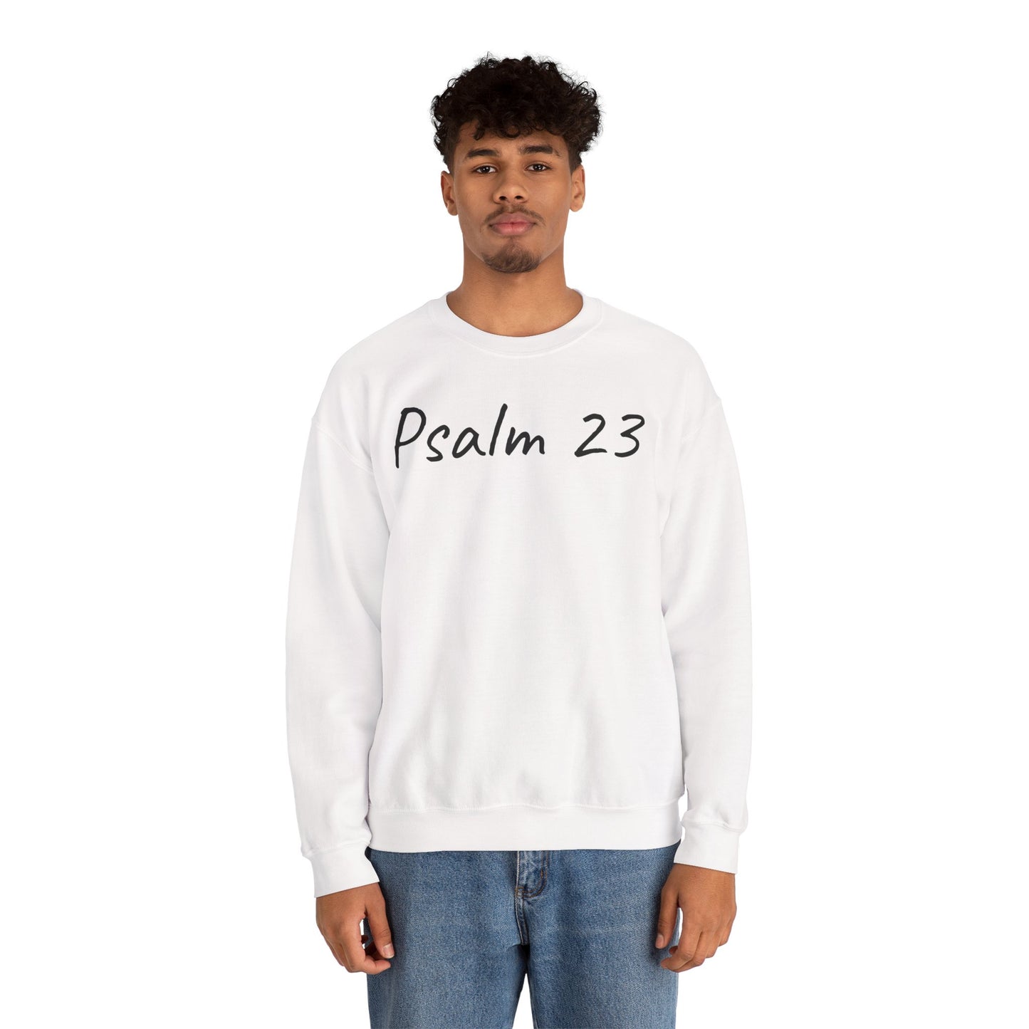 Psalm 23 & Shepherds Hook; Christian Faith Crewneck Sweatshirt
