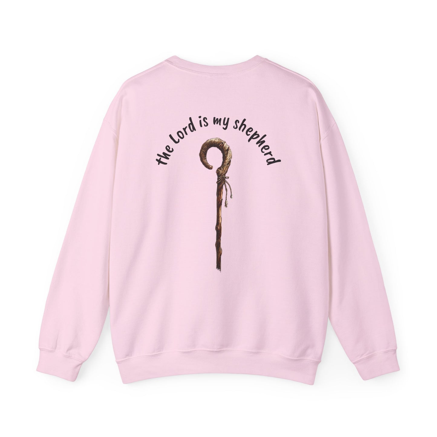 Psalm 23 & Shepherds Hook; Christian Faith Crewneck Sweatshirt