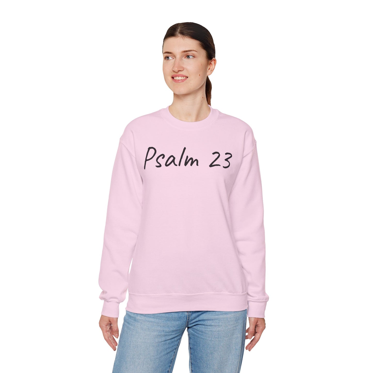 Psalm 23 & Shepherds Hook; Christian Faith Crewneck Sweatshirt