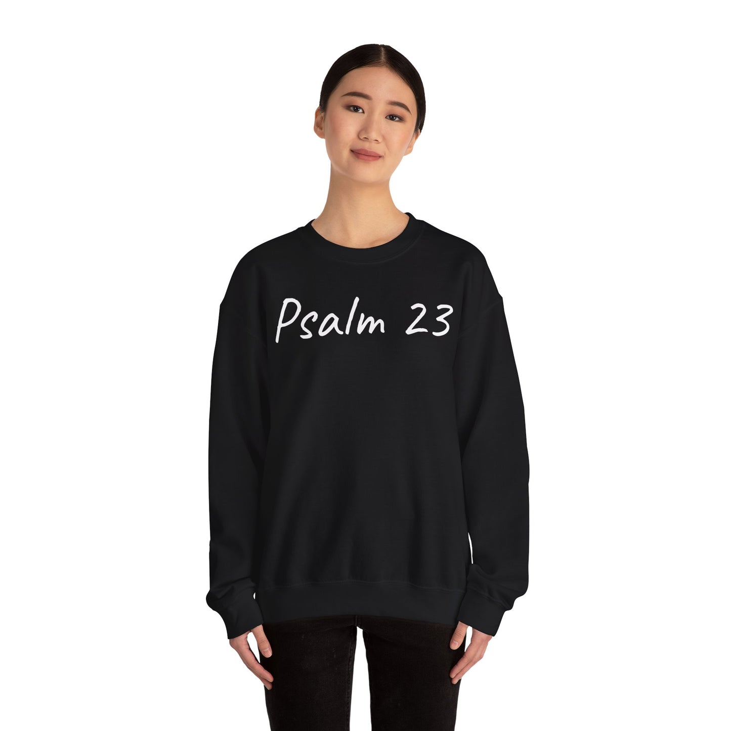 Psalm 23 & Shepherds Hook; Christian Faith Crewneck Sweatshirt